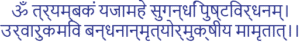 Mahamrityunjaya Mantra